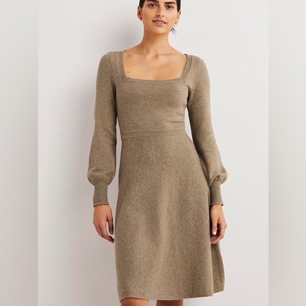 Boden square neck woven dress